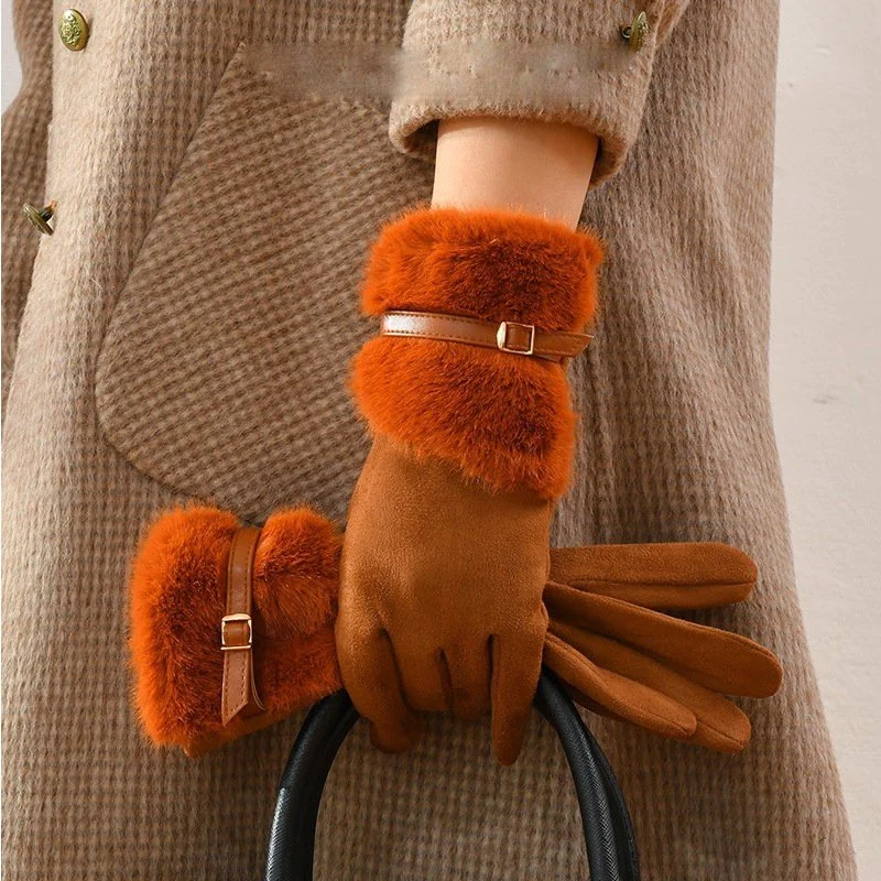 Warm Touchscreen Gloves with Fleece Lining for Winter