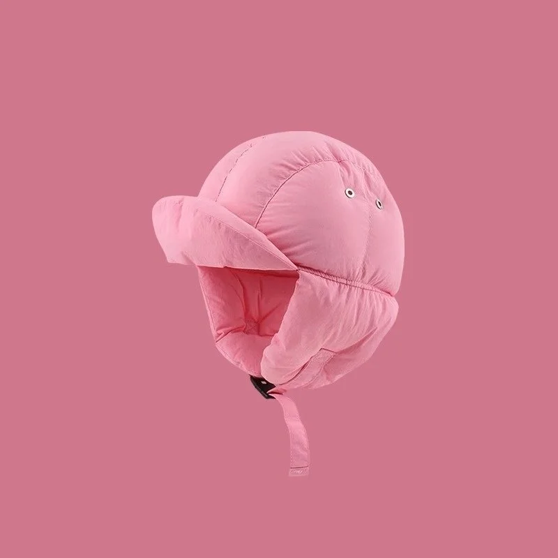 Warm Winter Cycling Hat for Women - Down Padded & Windproof