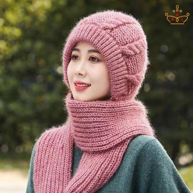 Warm Winter Scarf Hats for Women