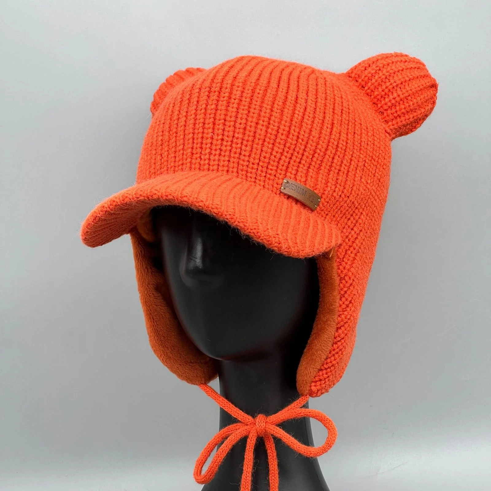 Warm Women's Woolen Bear Ears Hat