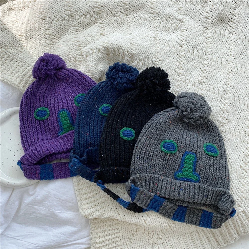 Warm Wool Embroidered Rabbit Fur Hat for Women & Men