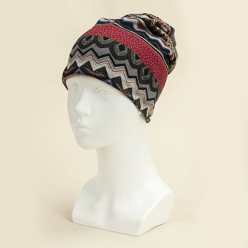 Windproof Women's Triangle Scarf Pullover Hat