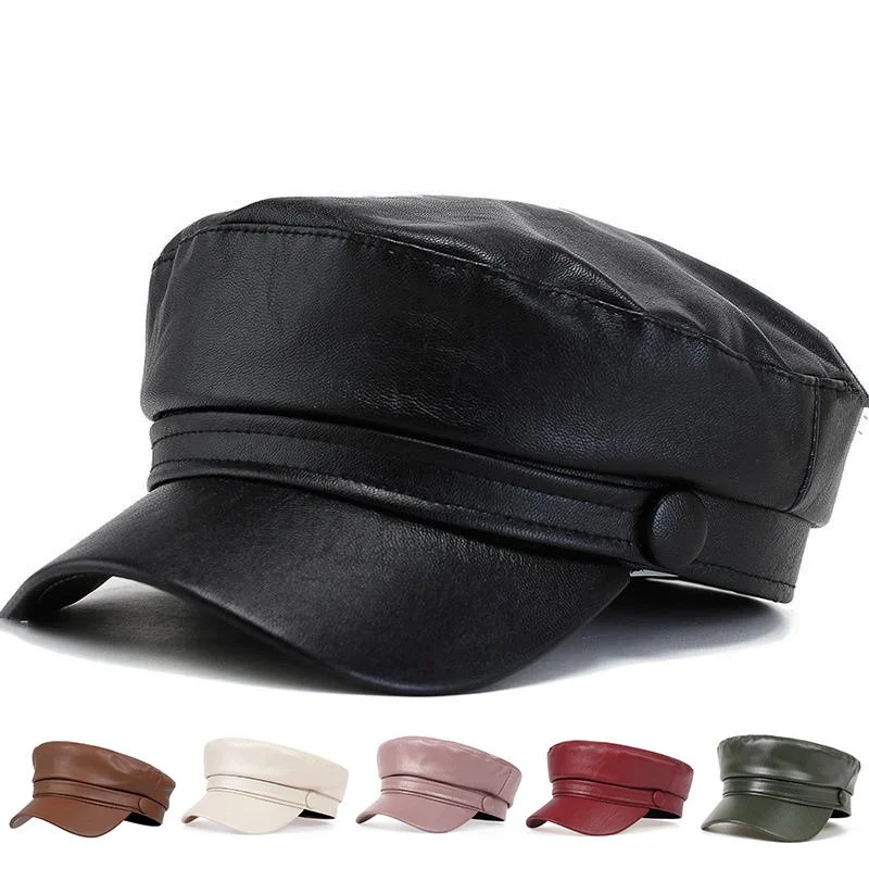 Winter Beret for Women - British Style Flat Top Hat
