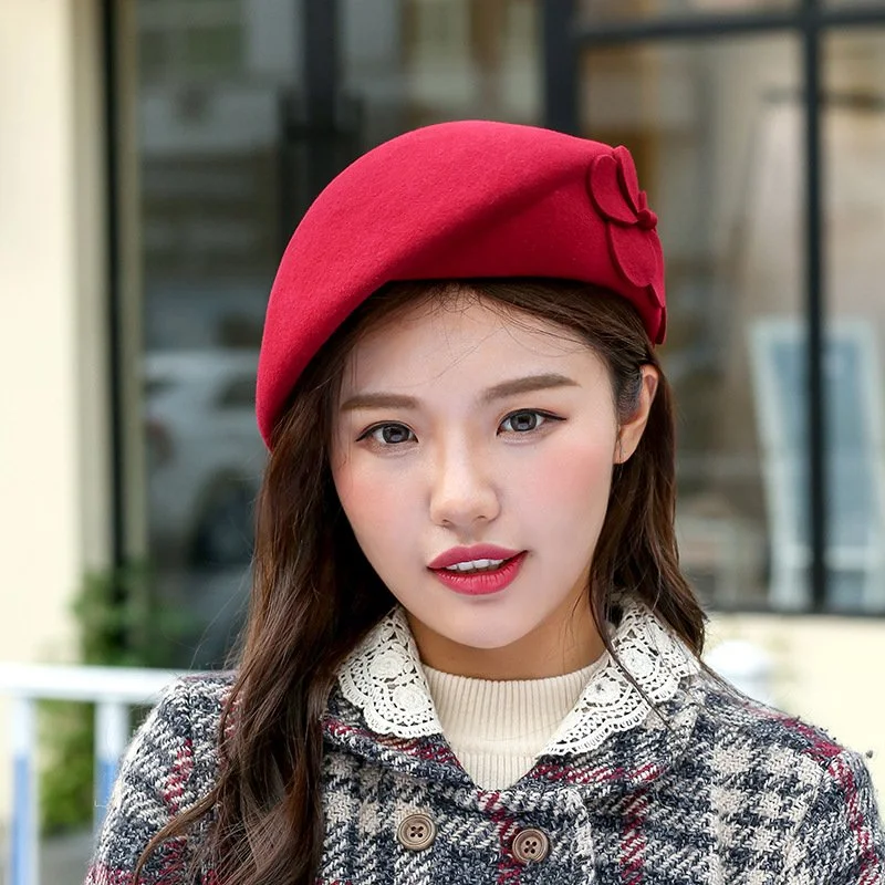 Winter Beret for Women - Soft Felt Hats