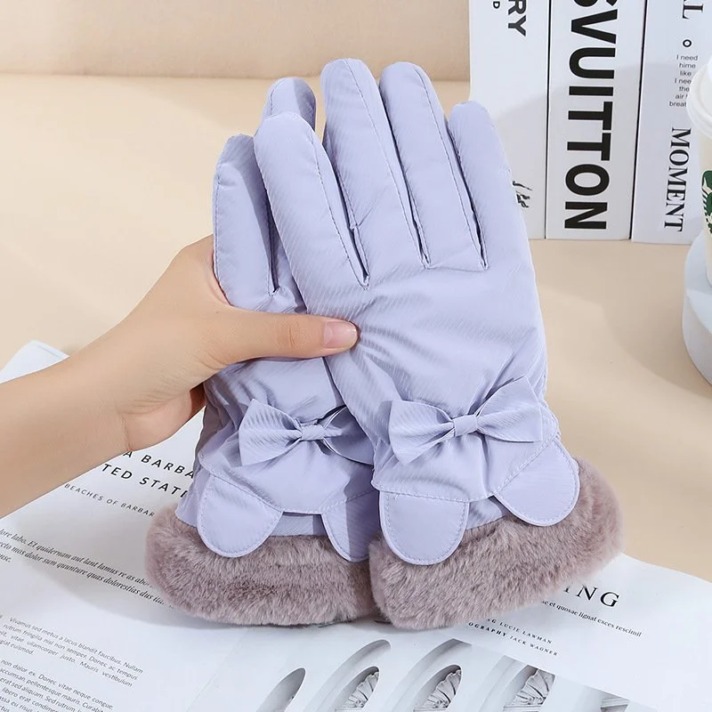 Winter Touch Screen Gloves for Women - Fleece-Lined & Thickened