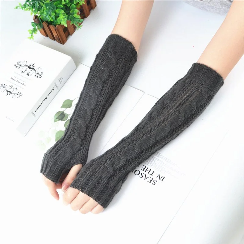 Winter Warm Half Finger Gloves for Women