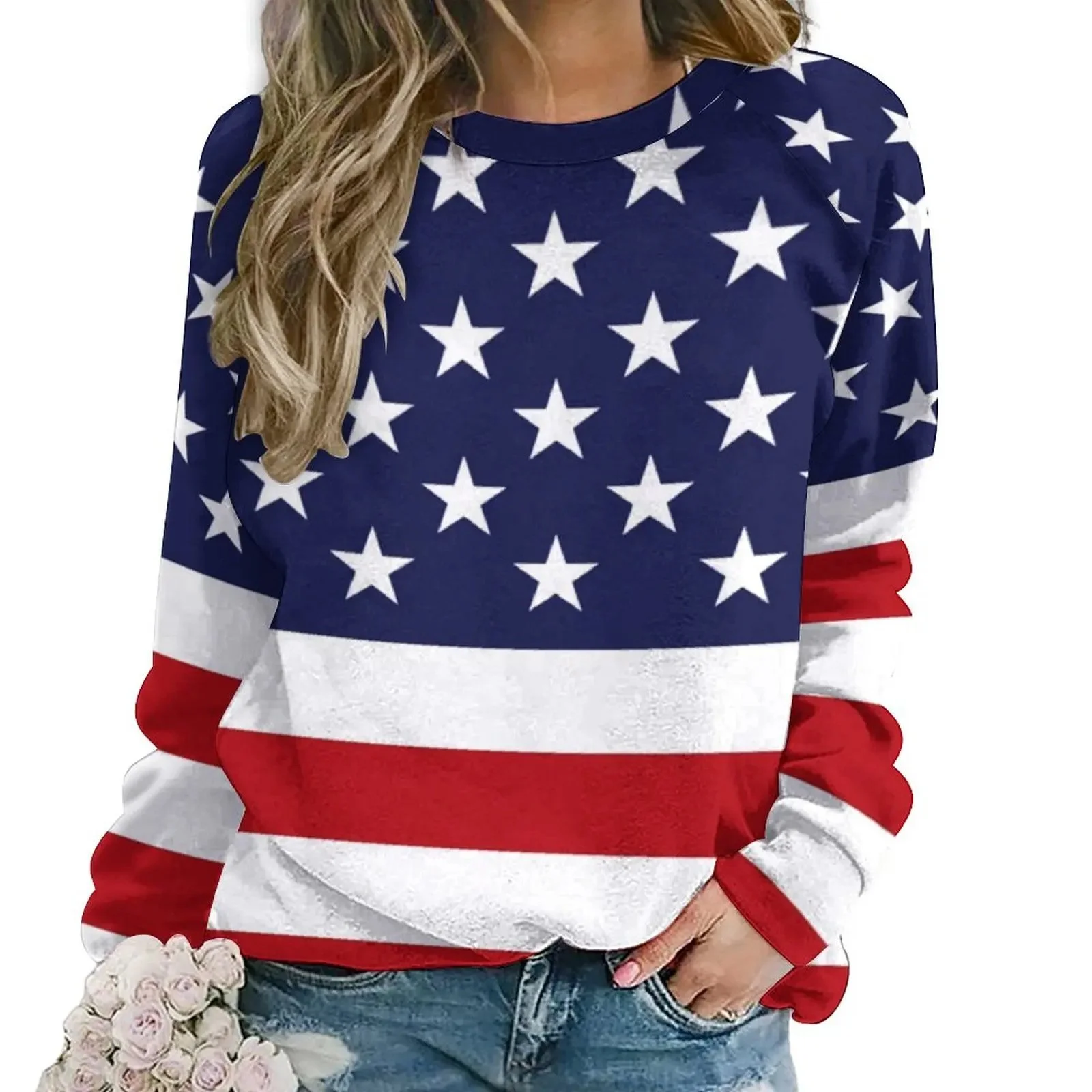 Women's 3D Printed Casual Long-Sleeve Shirt
