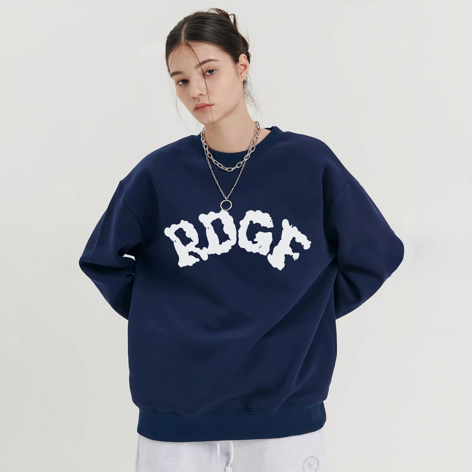 Women's Cozy Round Neck Loose Knit Sweater