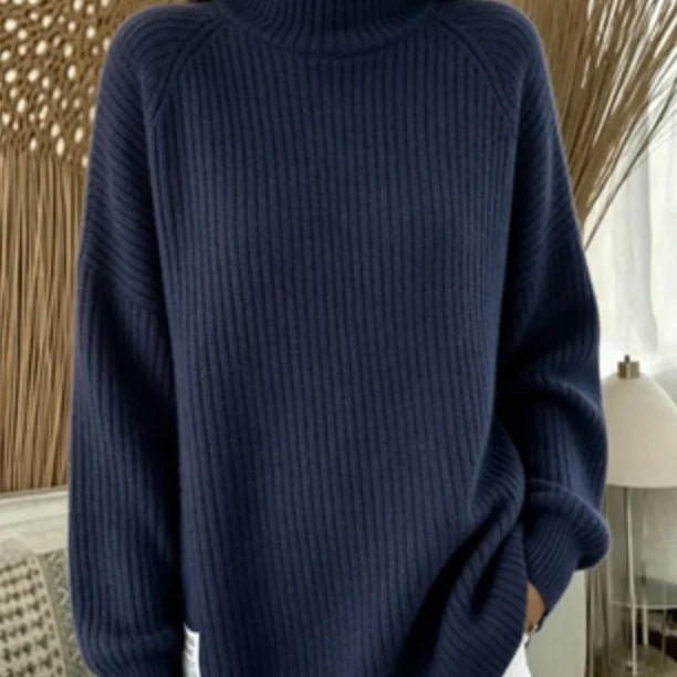 Women's Fashionable Long-sleeved Knitted Sweater