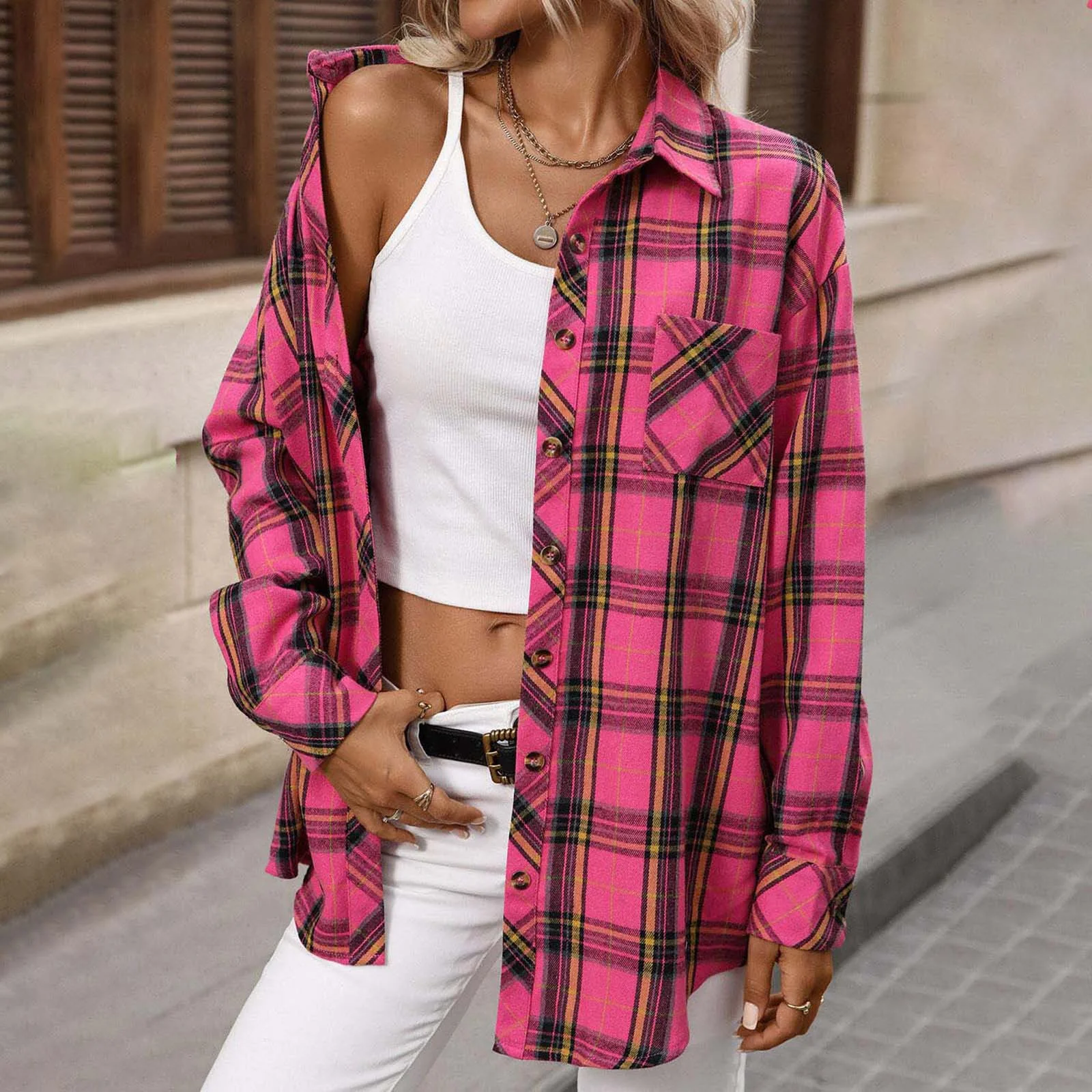 Women's Long Sleeve Retro Versatile Hong Kong Style Stylish Shirt