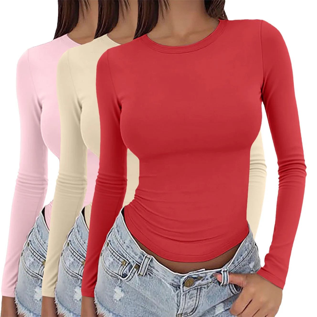 Women's Long-Sleeved T-Shirt Pullover