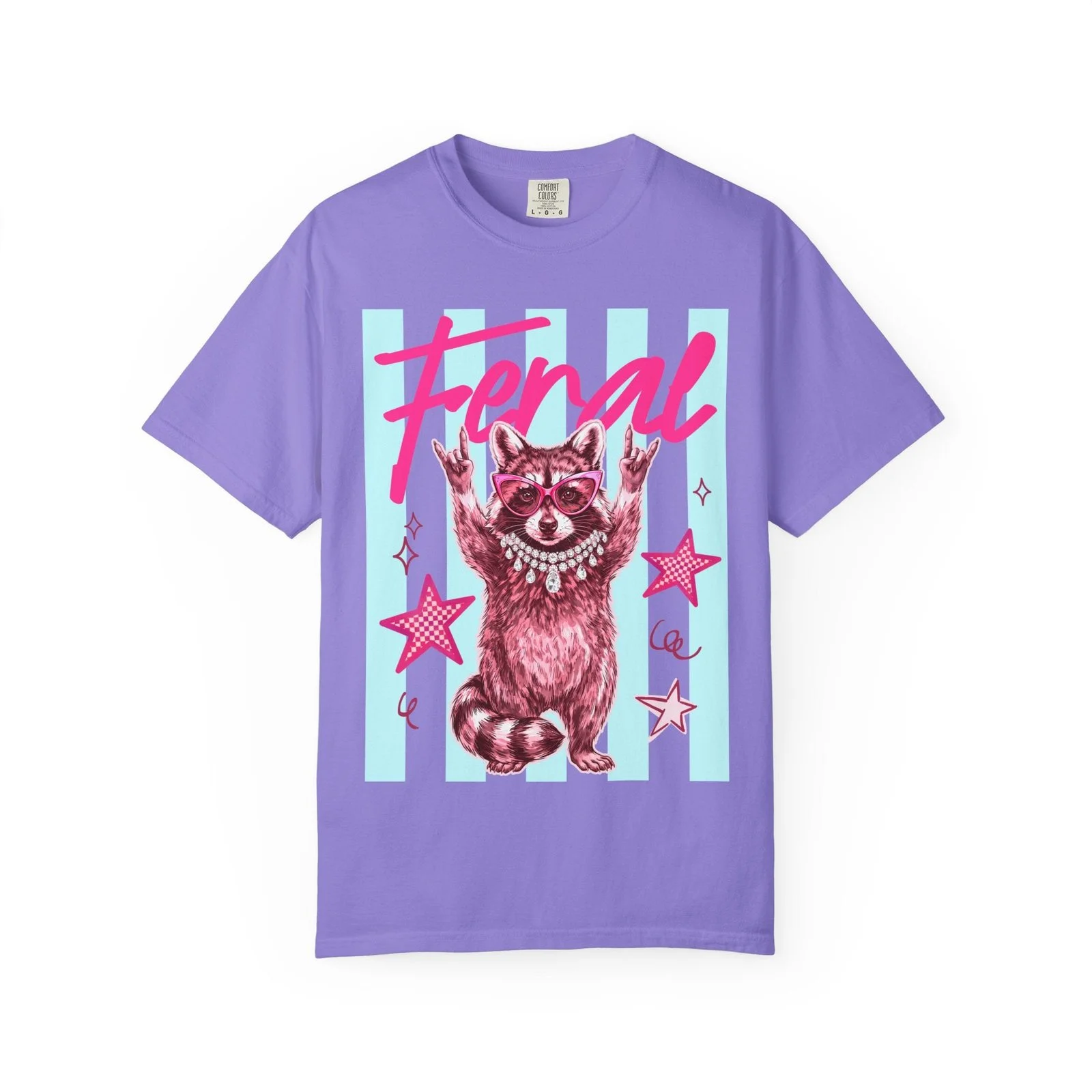 Women's Loose Cartoon Print Short-Sleeve Tops