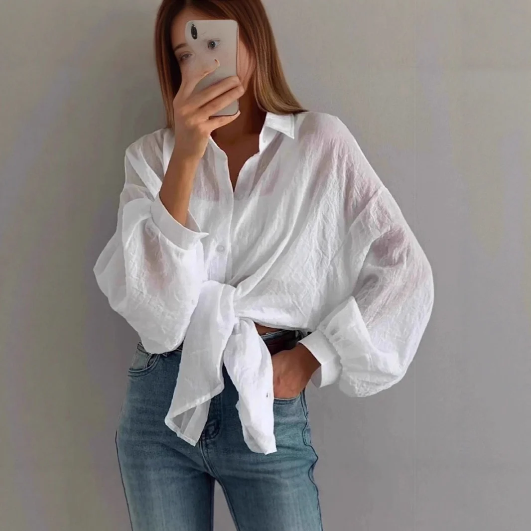 Women's Loose-Fitting Long-Sleeve Sun-Protective Shirt