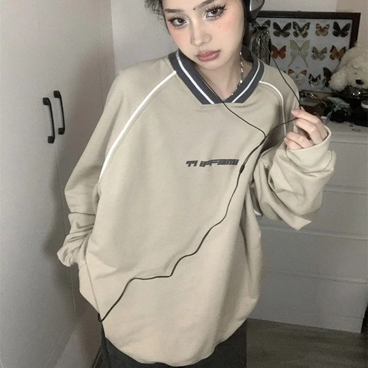 Women's Retro Cotton Knit Sweater for Autumn