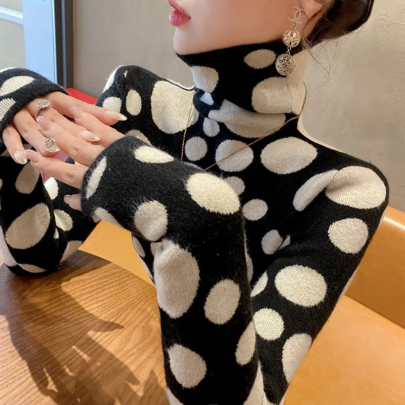 Womens Stylish Turtleneck Sweater Base Layer
