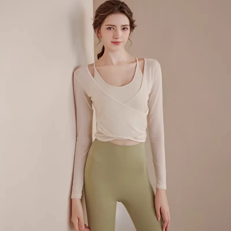 Yoga Top Tight-fitting Long-sleeve Figure-flattering Workout Apparel