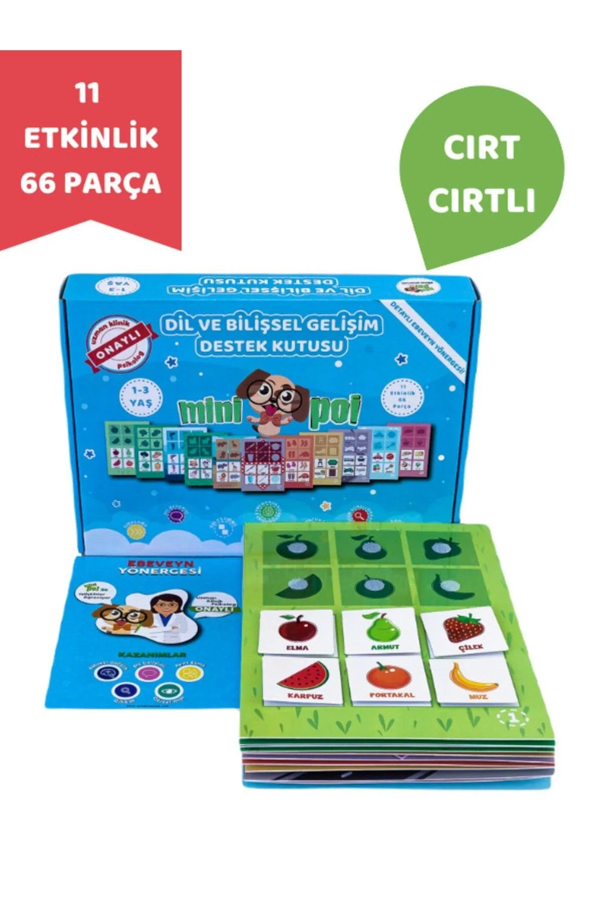 Educational Activity Box for Toddlers 1-3 Years - Boost Language & Cognitive Skills