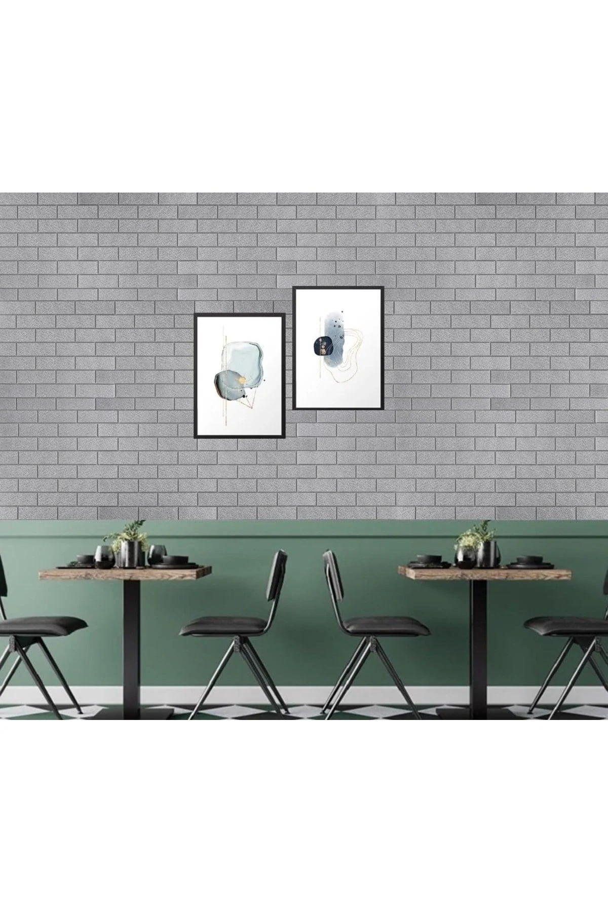 3D Self‑Adhesive Kitchen Tile Panel – 70 × 23 cm Brick Design, 6 mm Thick
