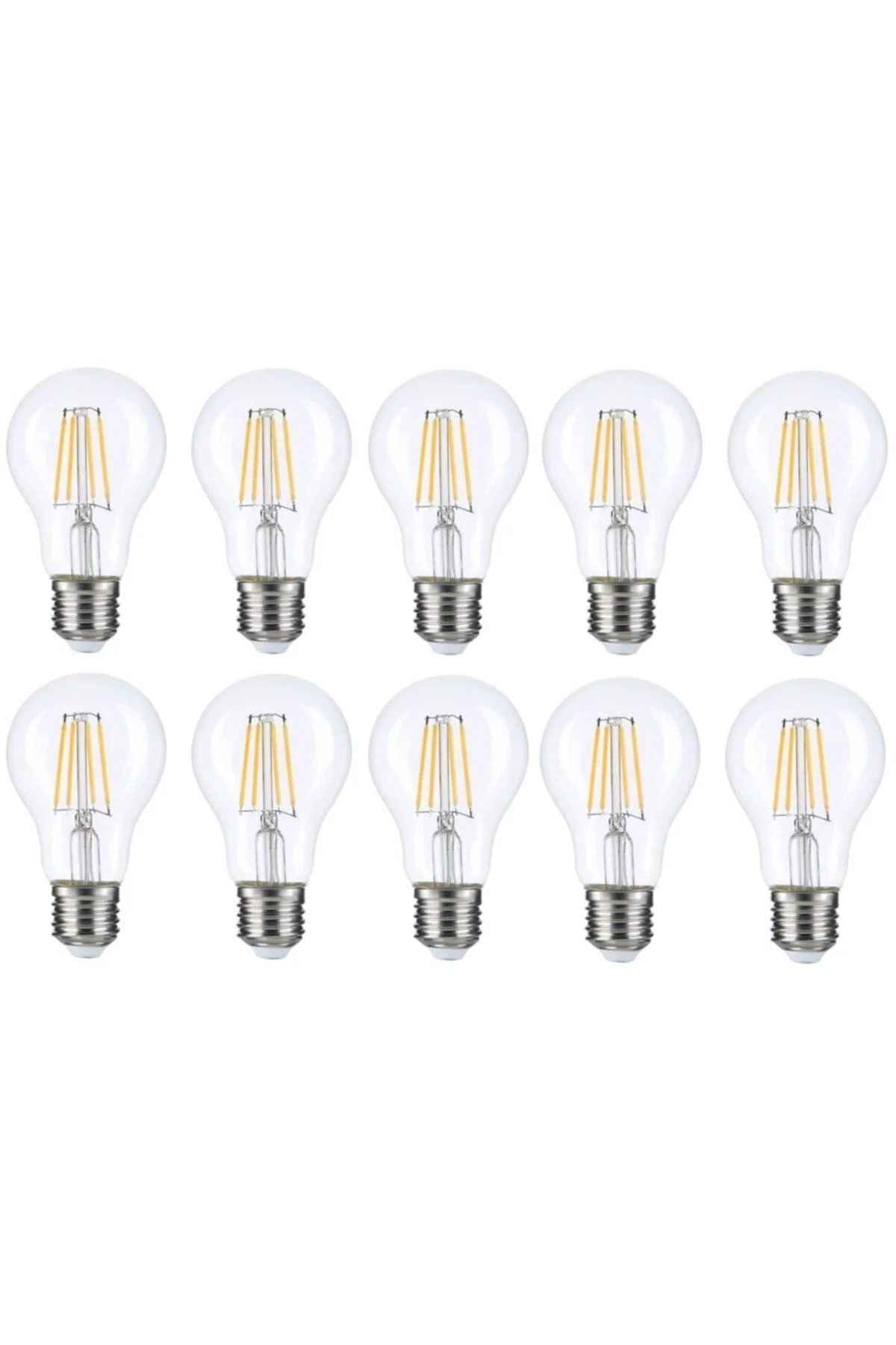 6W E27 LED Bulb 6500K Warm White Pack of 10