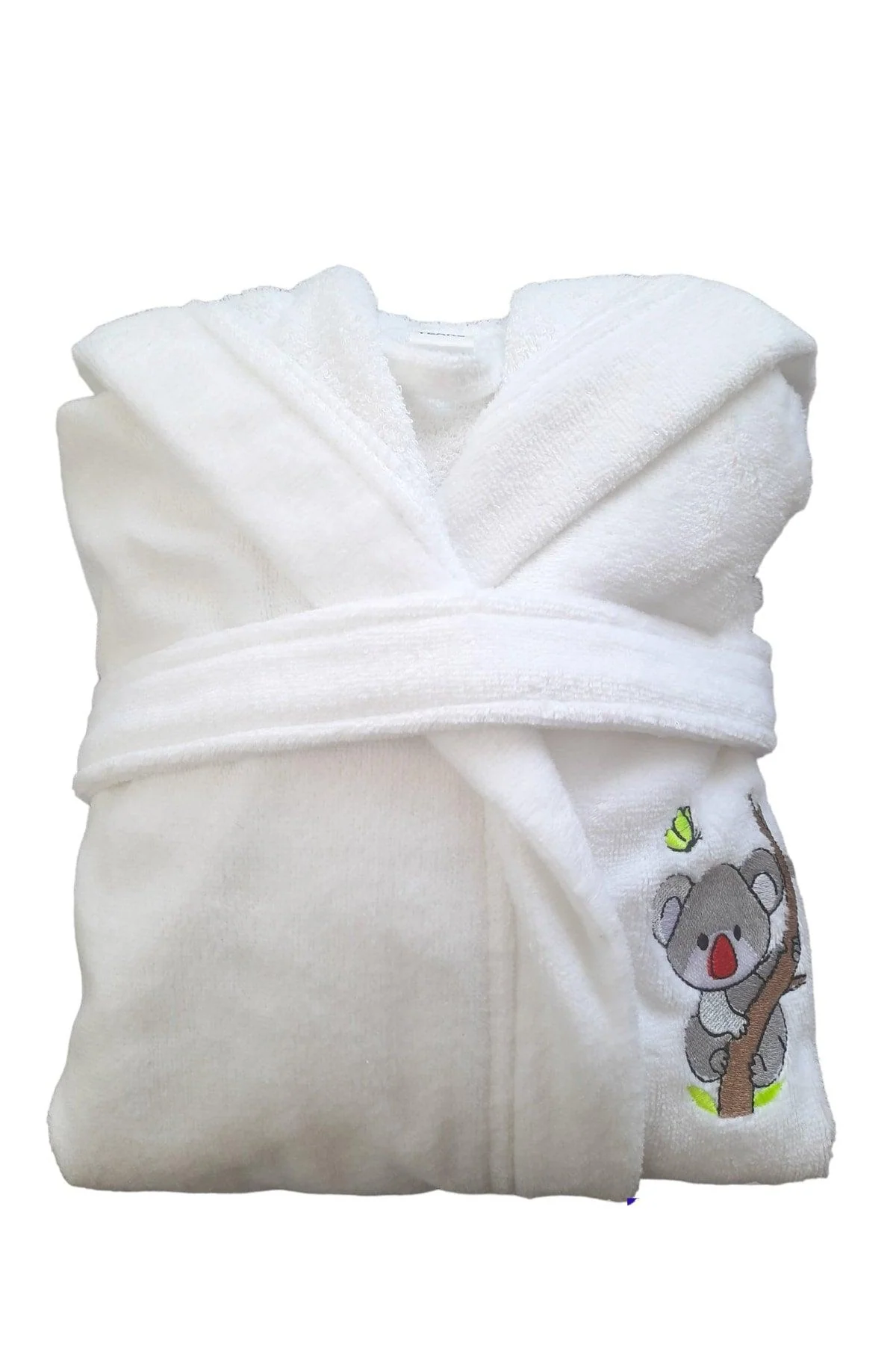 Heavyweight 100% cotton children's bathrobe with velvet lining