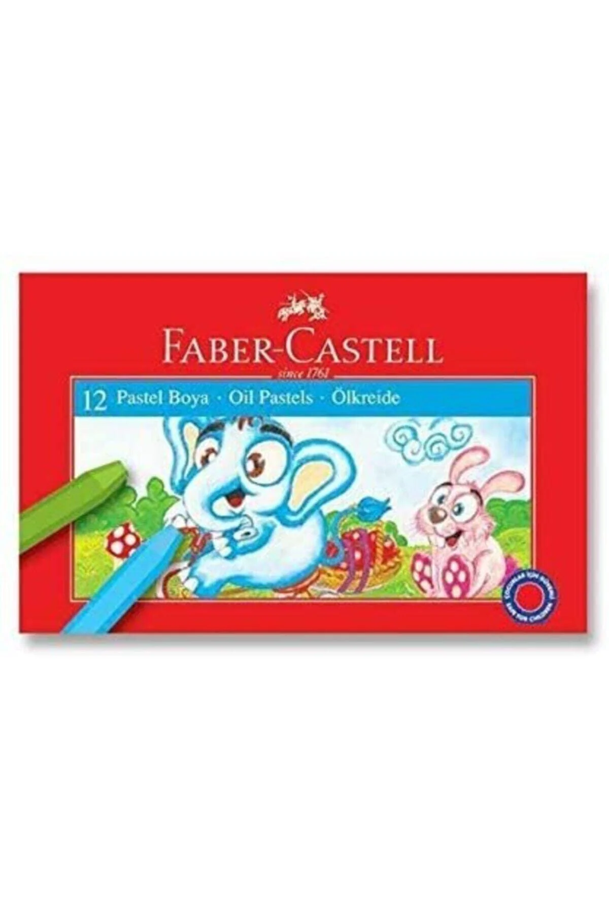 12-color crayon set for children's art and creative projects