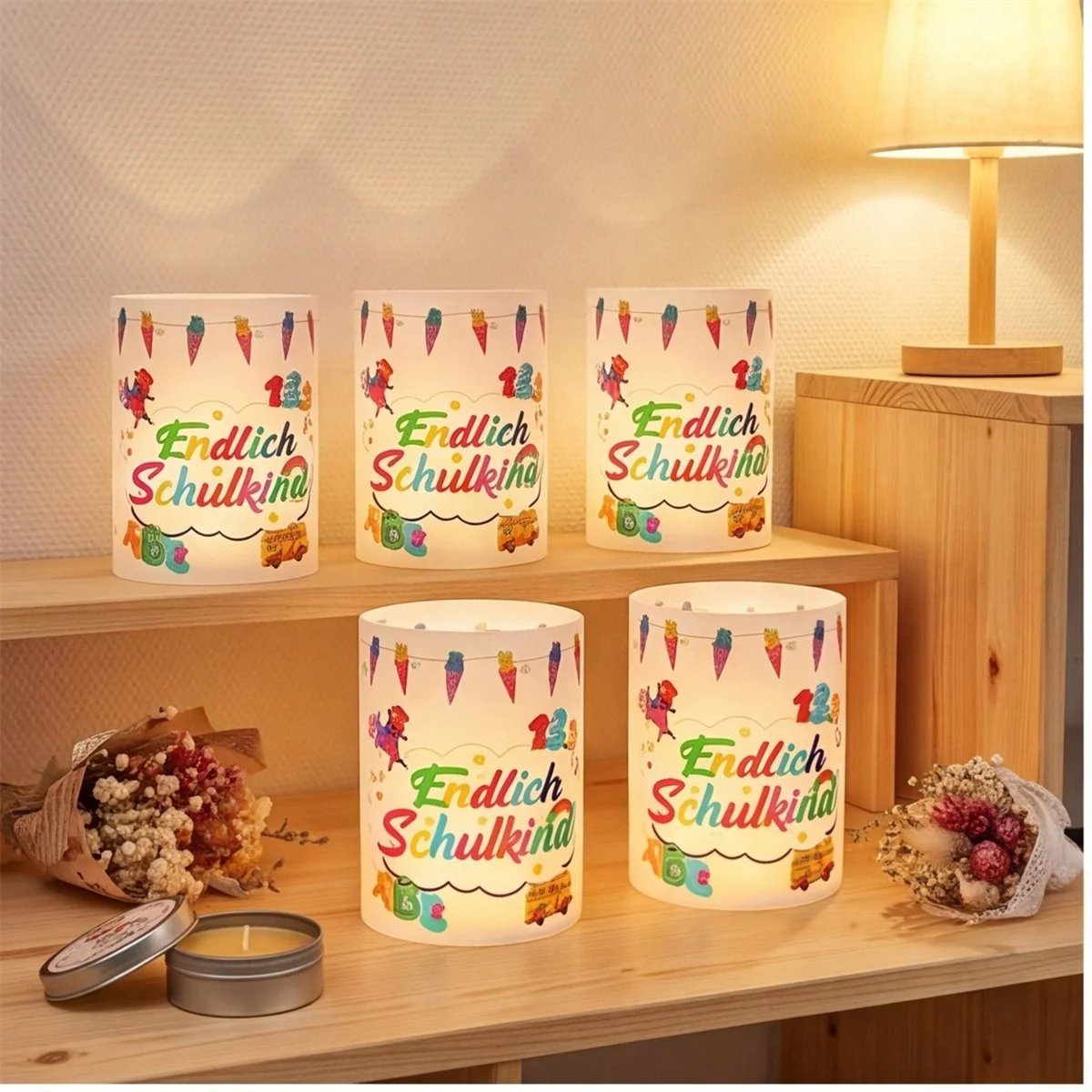 12-Piece Colorful Party Table Decor Set