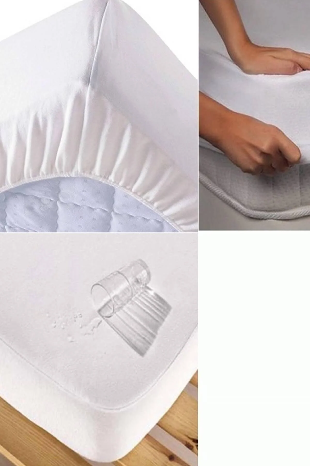 120x200 Liquid-Proof Mattress Protector – Breathable Cotton Blend