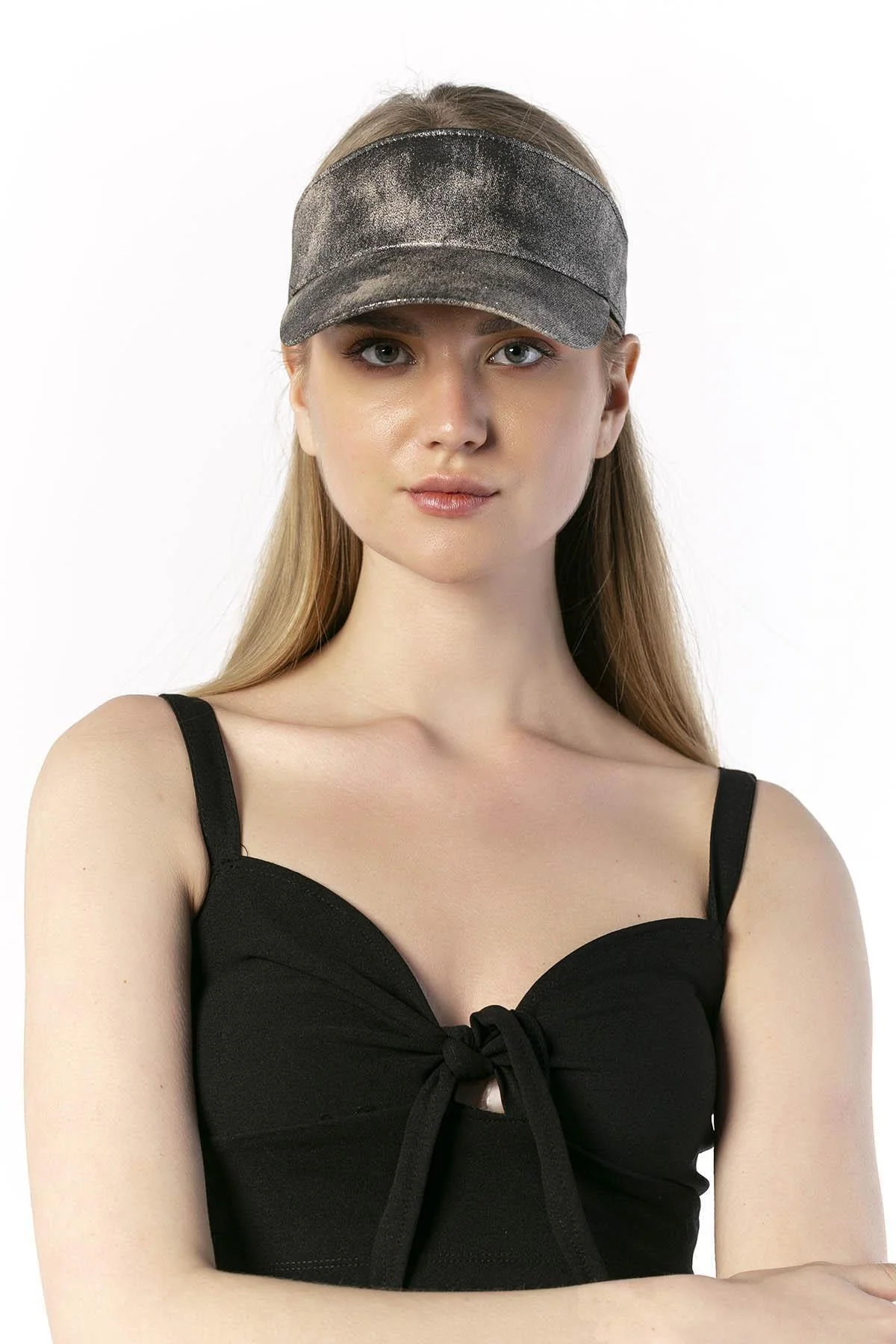 UV-Protected Gradient Print Tennis Cap with Open Top