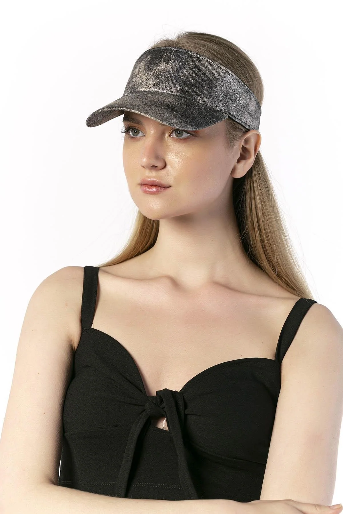 UV-Protected Gradient Print Tennis Cap with Open Top