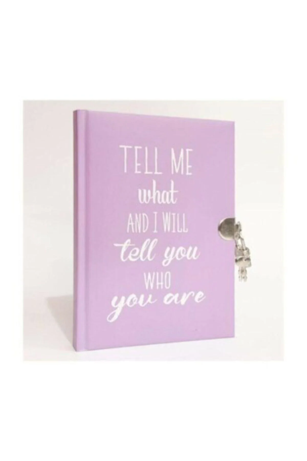 144-page lined diary with secure lock closure