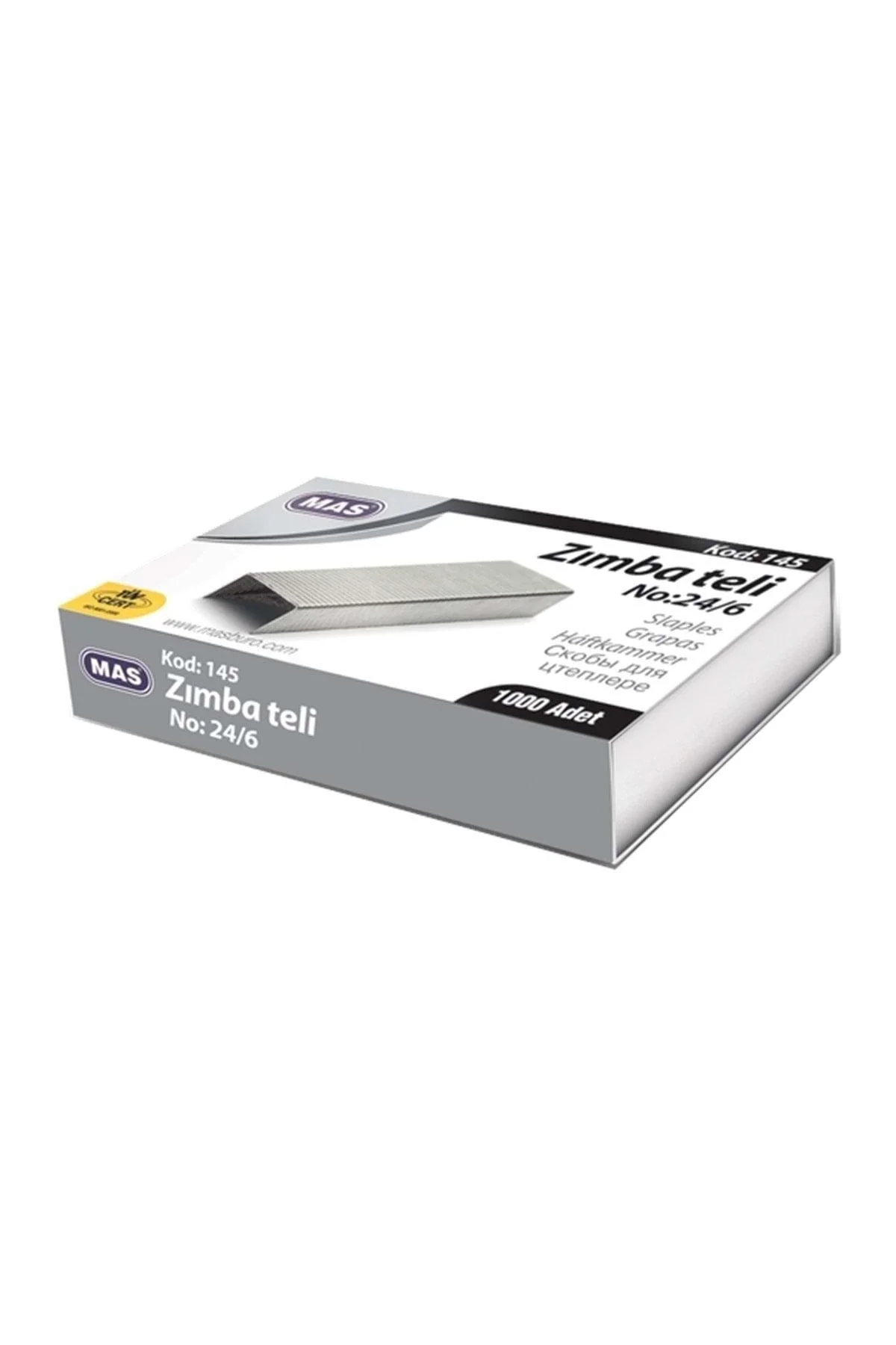 White Staples – 145 Count, Size 24/6
