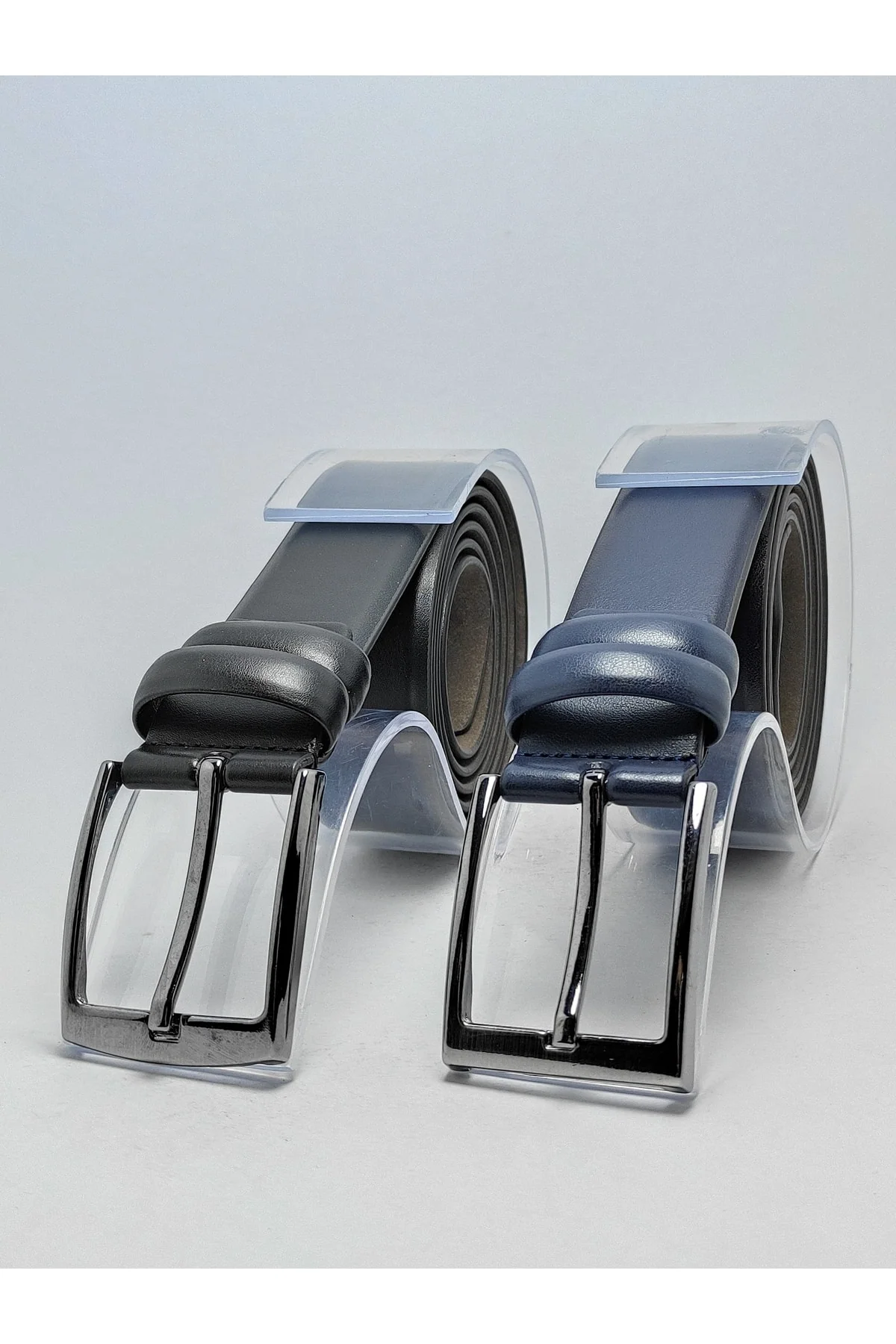 Classic Leather Belt for Men - 2-Pack, 3.5 cm Width, Suitable for Casual and Formal Wear