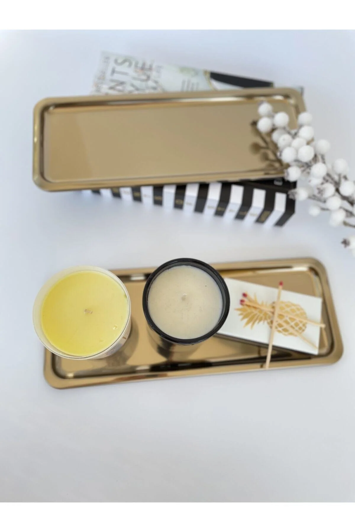 Premium Stainless Steel Rectangular Serving Tray, 33 x 13 cm