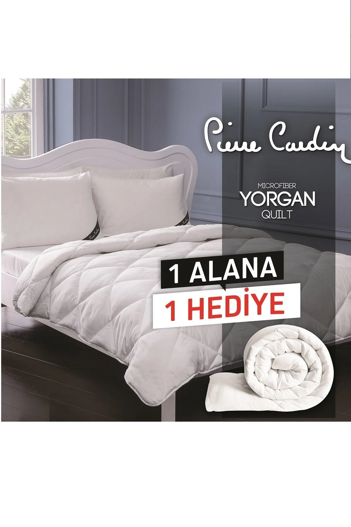Breathable microfiber quilt set in single size