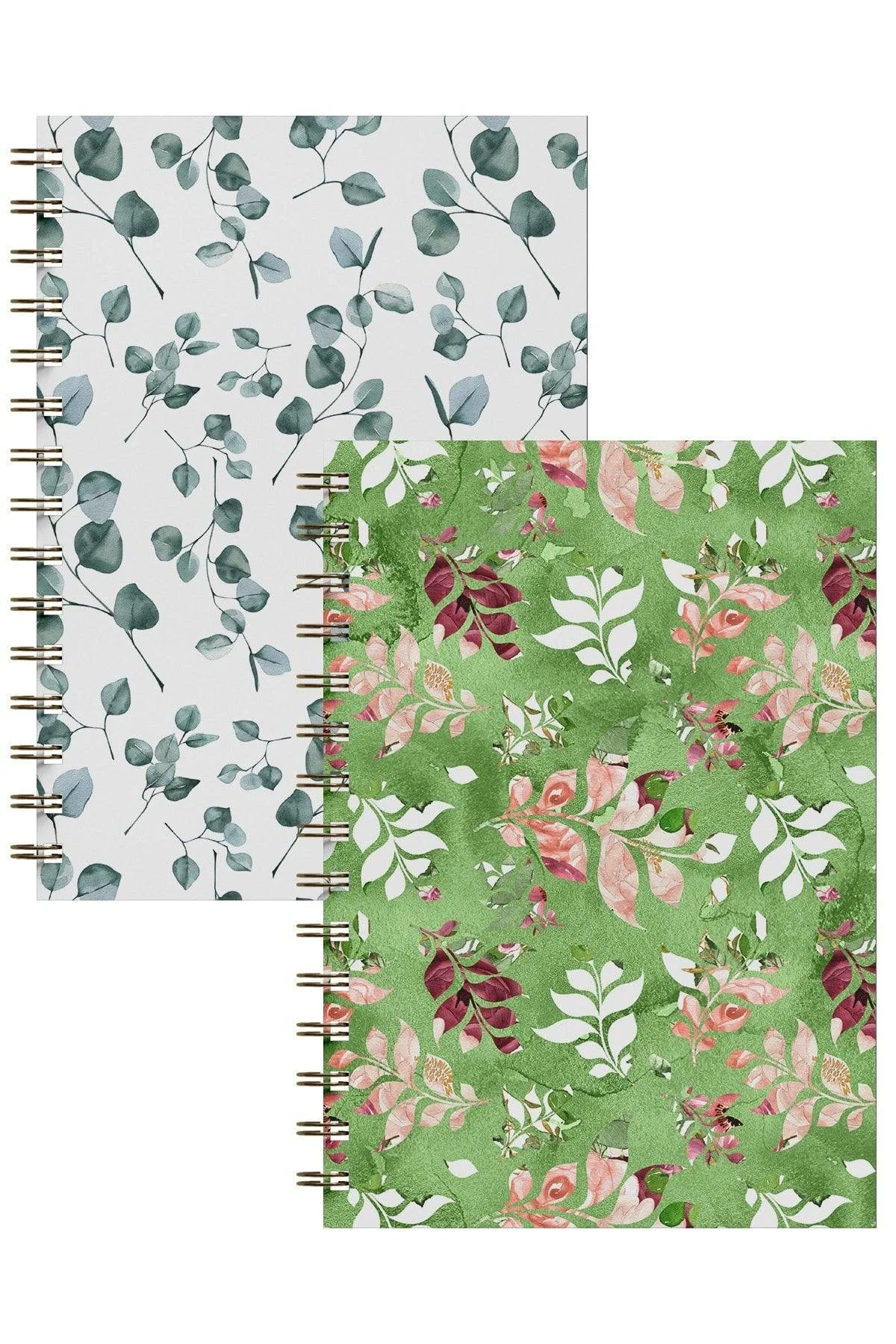 A5 lined spiral notebook with undated pages