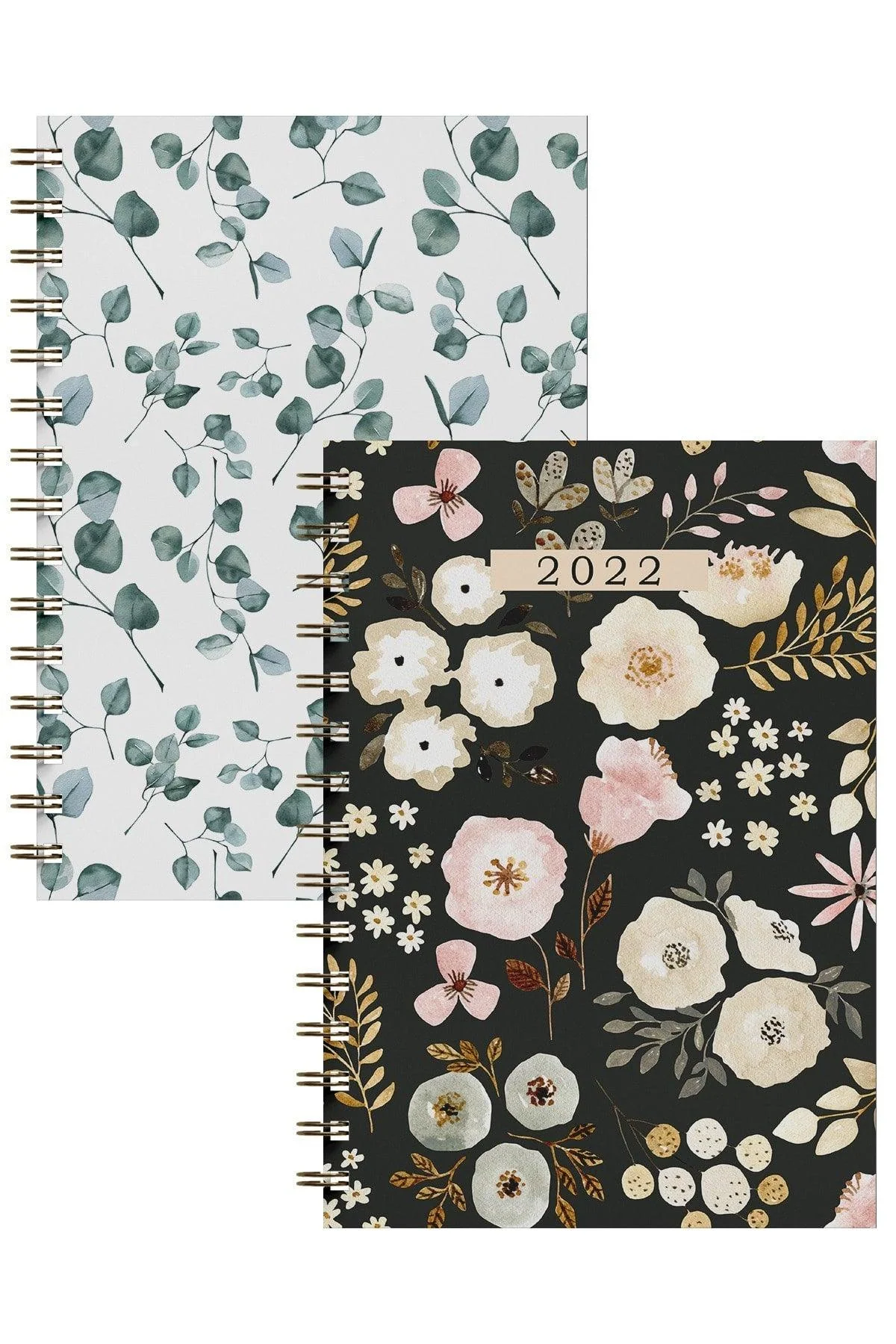 A5 lined spiral notebook with undated pages