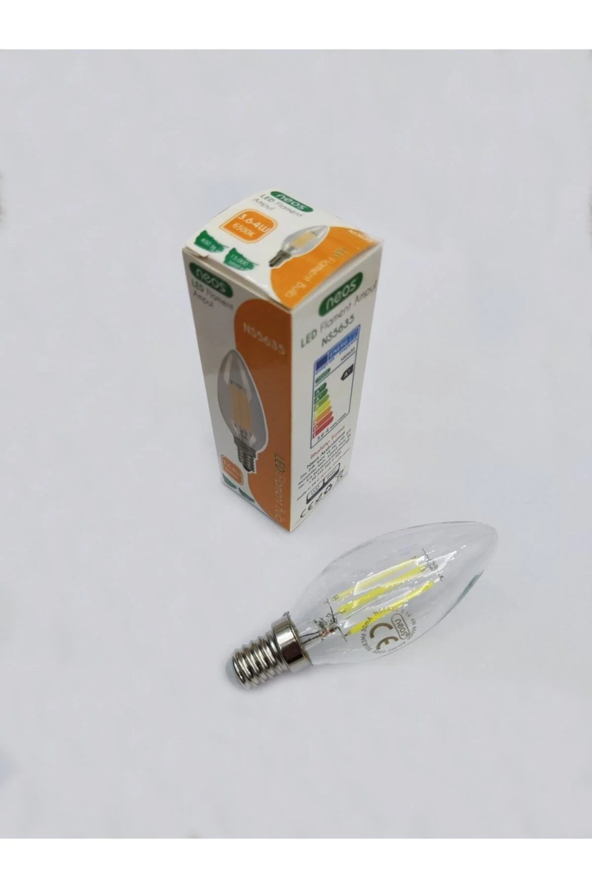 Pack of 20 E14 LED bulbs with 6500K cool white light