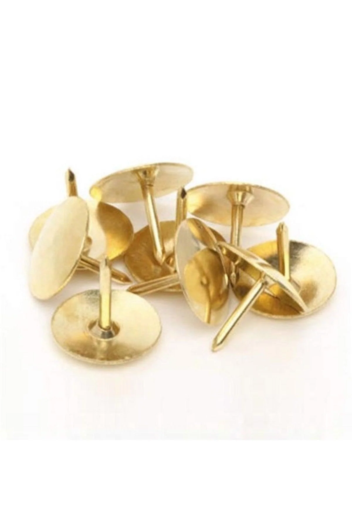 200-Piece Yellow Metal Fasteners with Double Rivets