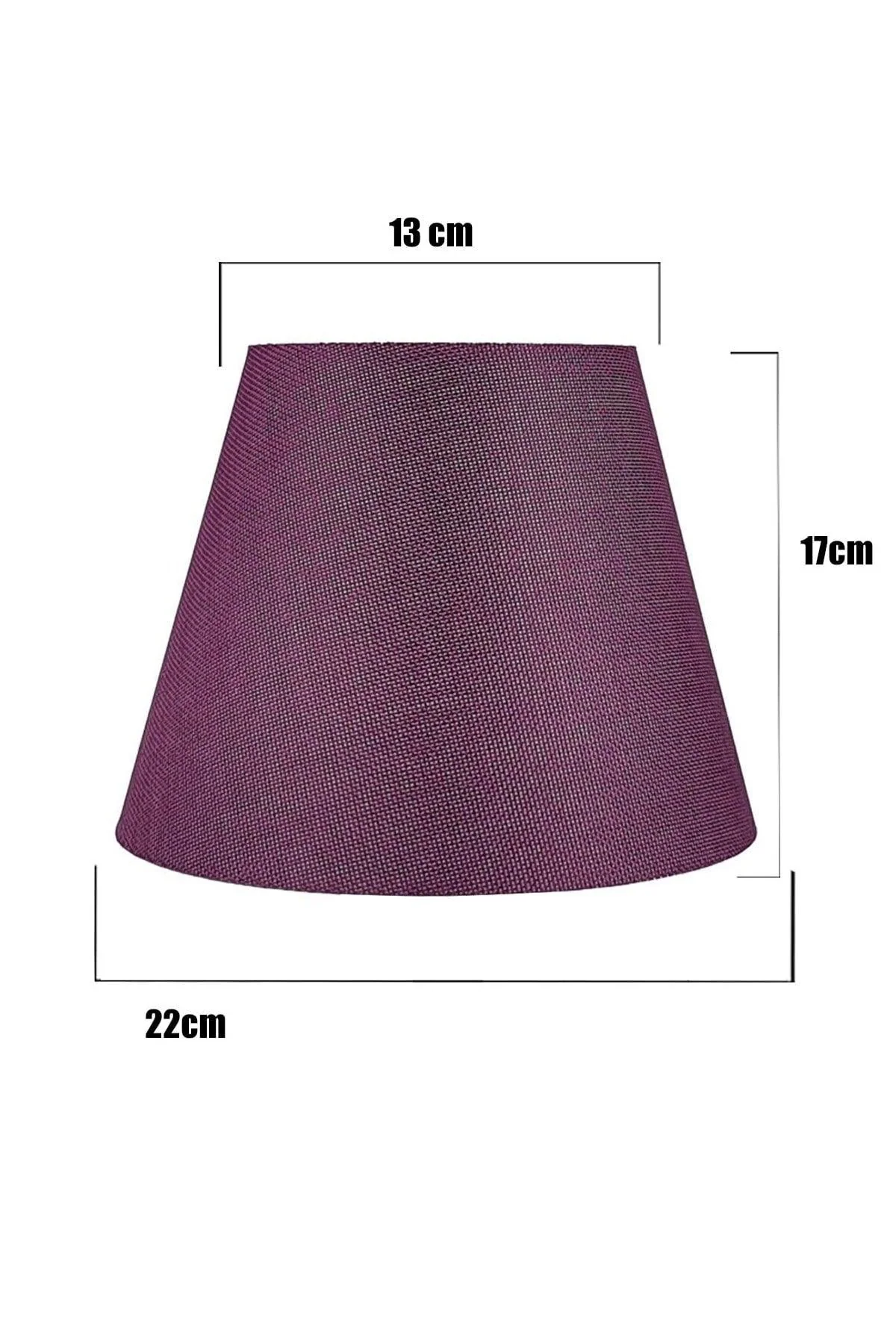 13-22 cm Purple Lampshade Cap - Fits Standard 22 cm Lampshades