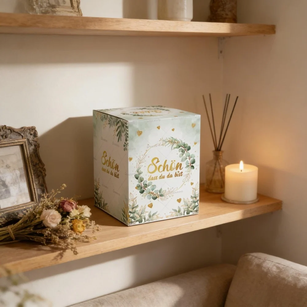 24-Piece Guest Candy Box Set with Leaf Design
