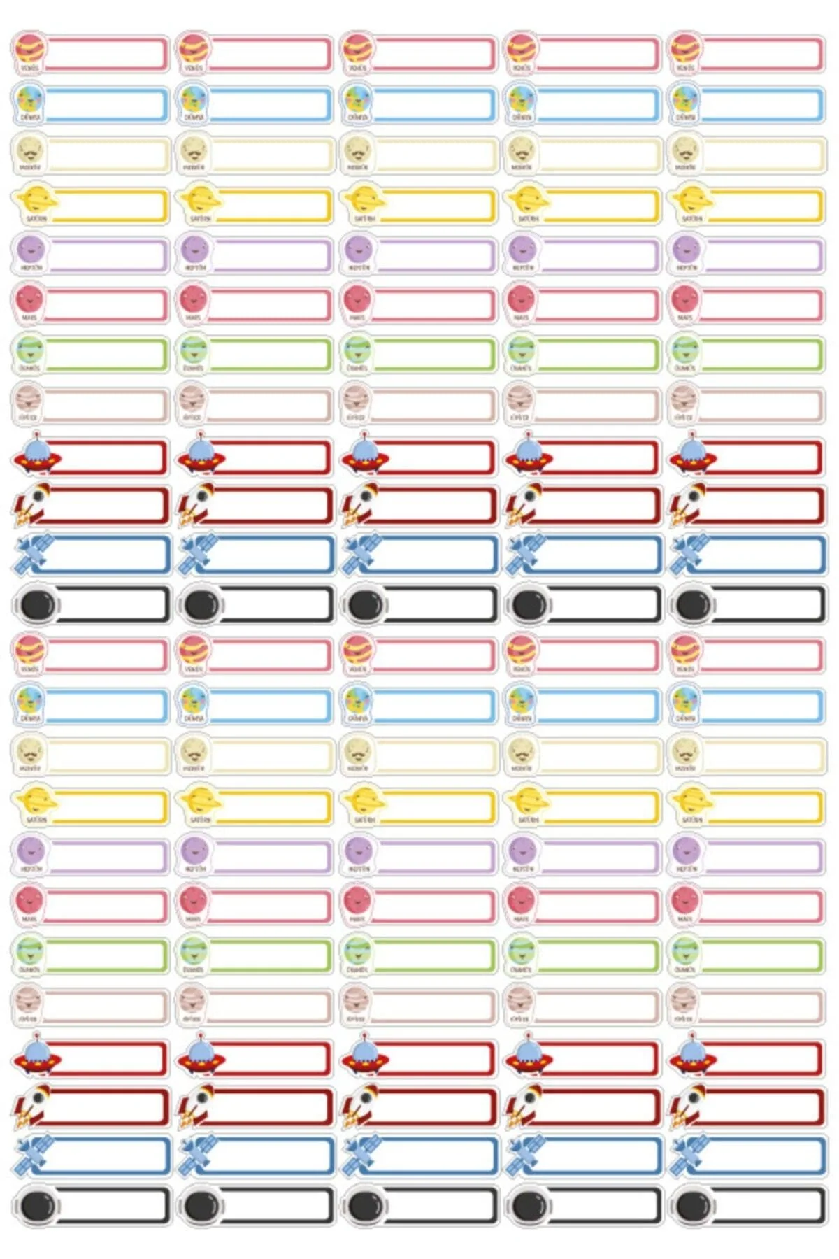 Self-Adhesive Pen Labels in Pack of 240