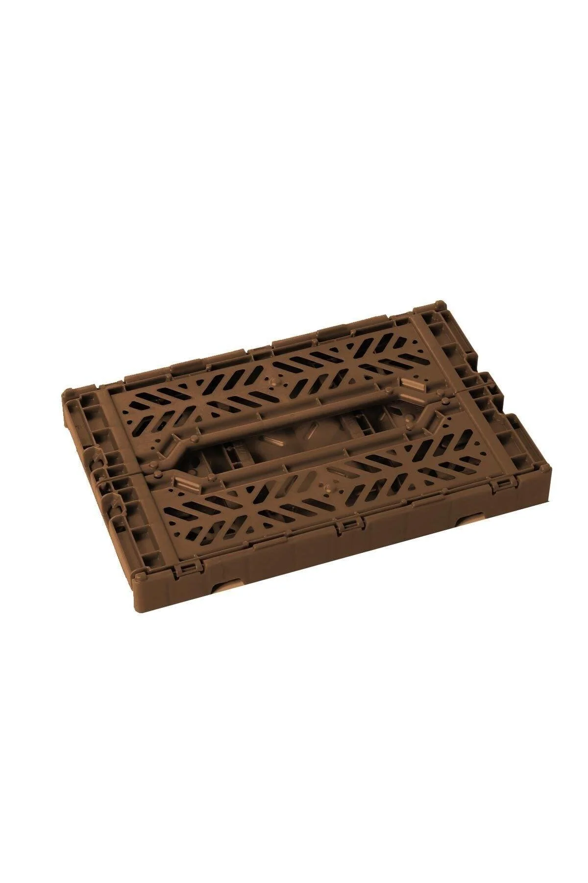 Foldable Brown Storage Box – Mini Box, 4L Capacity, Child‑Safe Copolymer