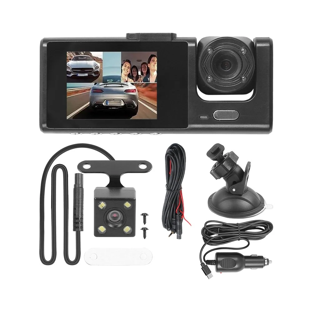 3 Lens Dash Cam Kit