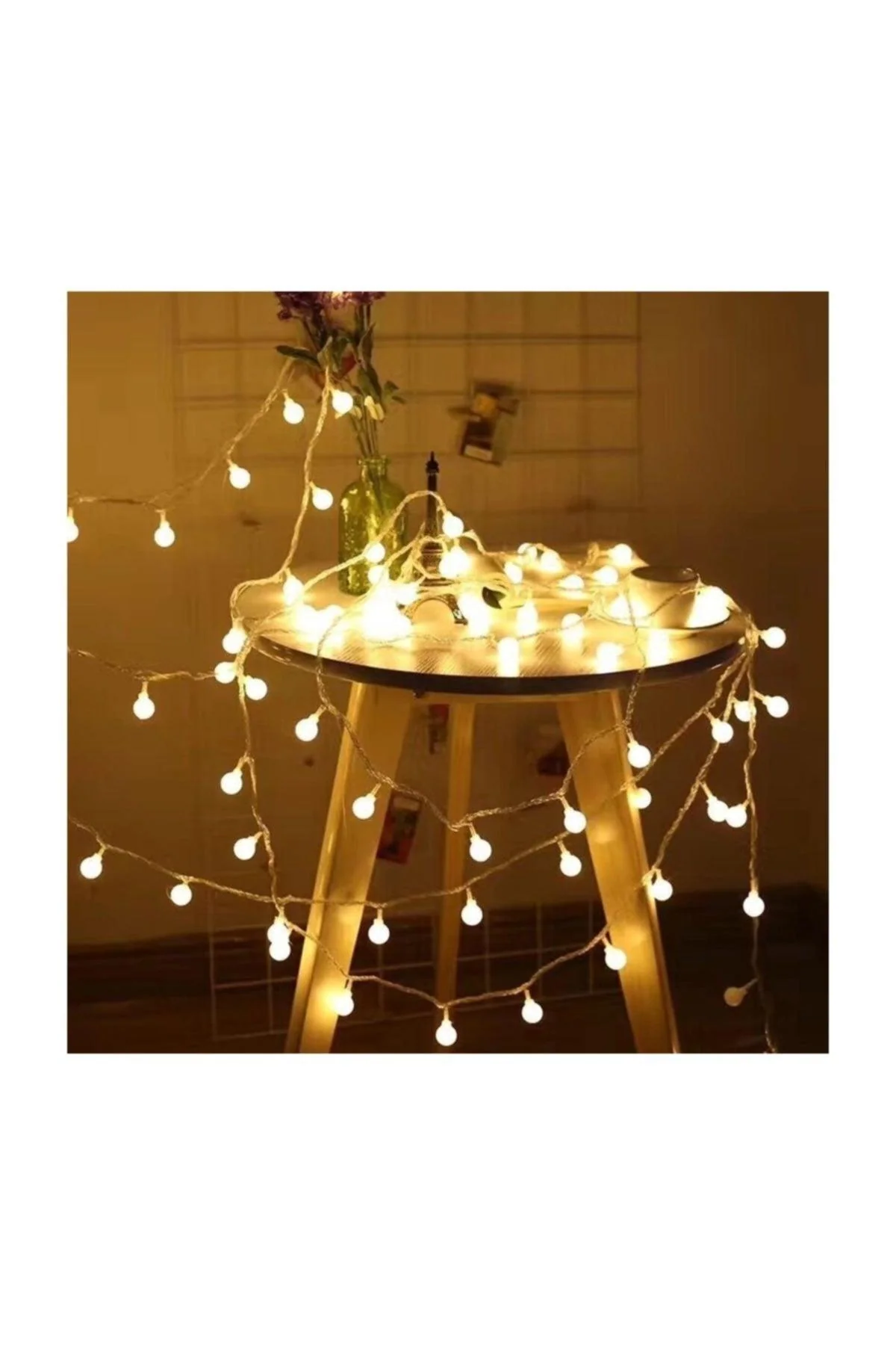 3-meter LED string light set with 20 bulbs for home decor and events