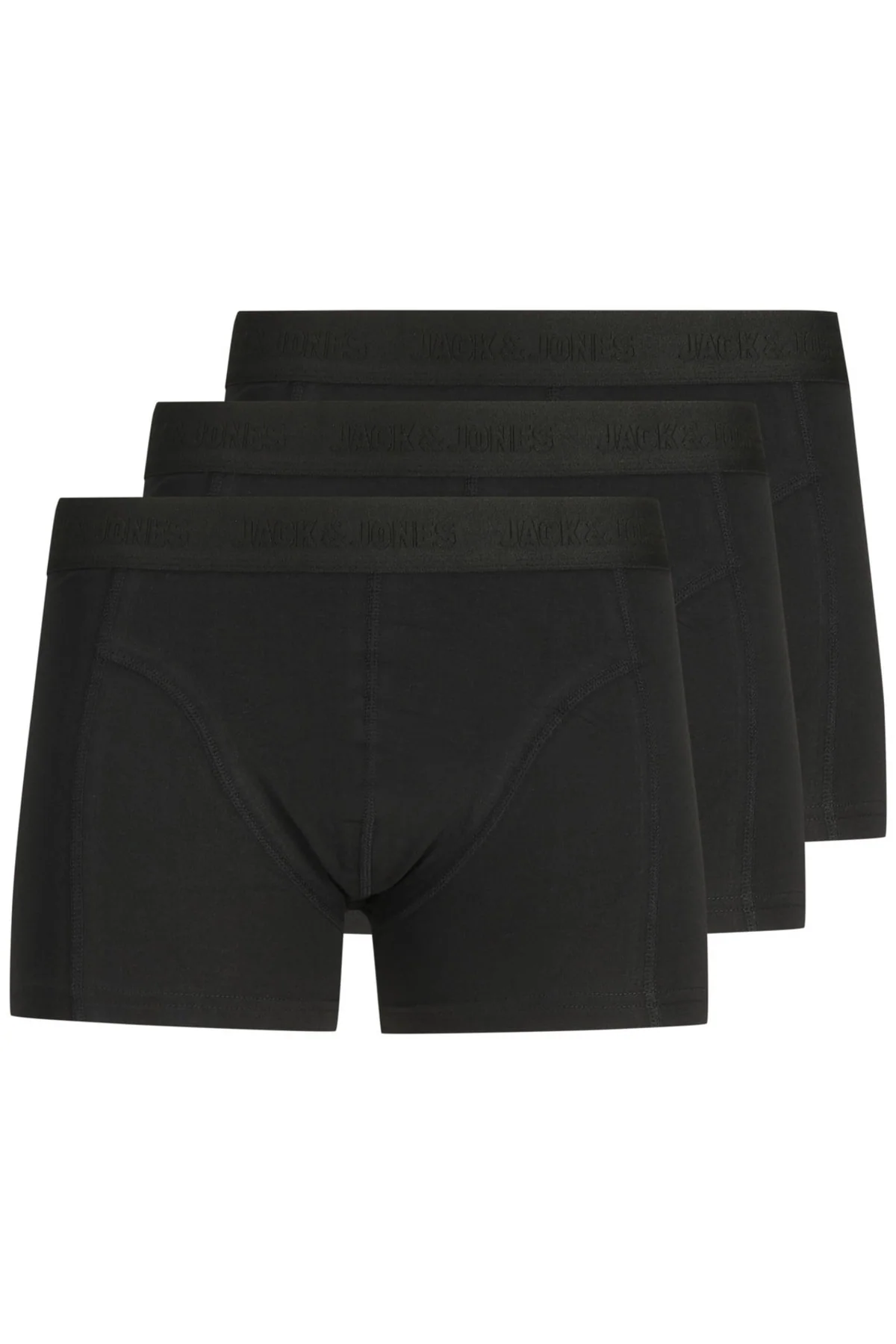 3-pack solid color men's plus size cotton boxer briefs