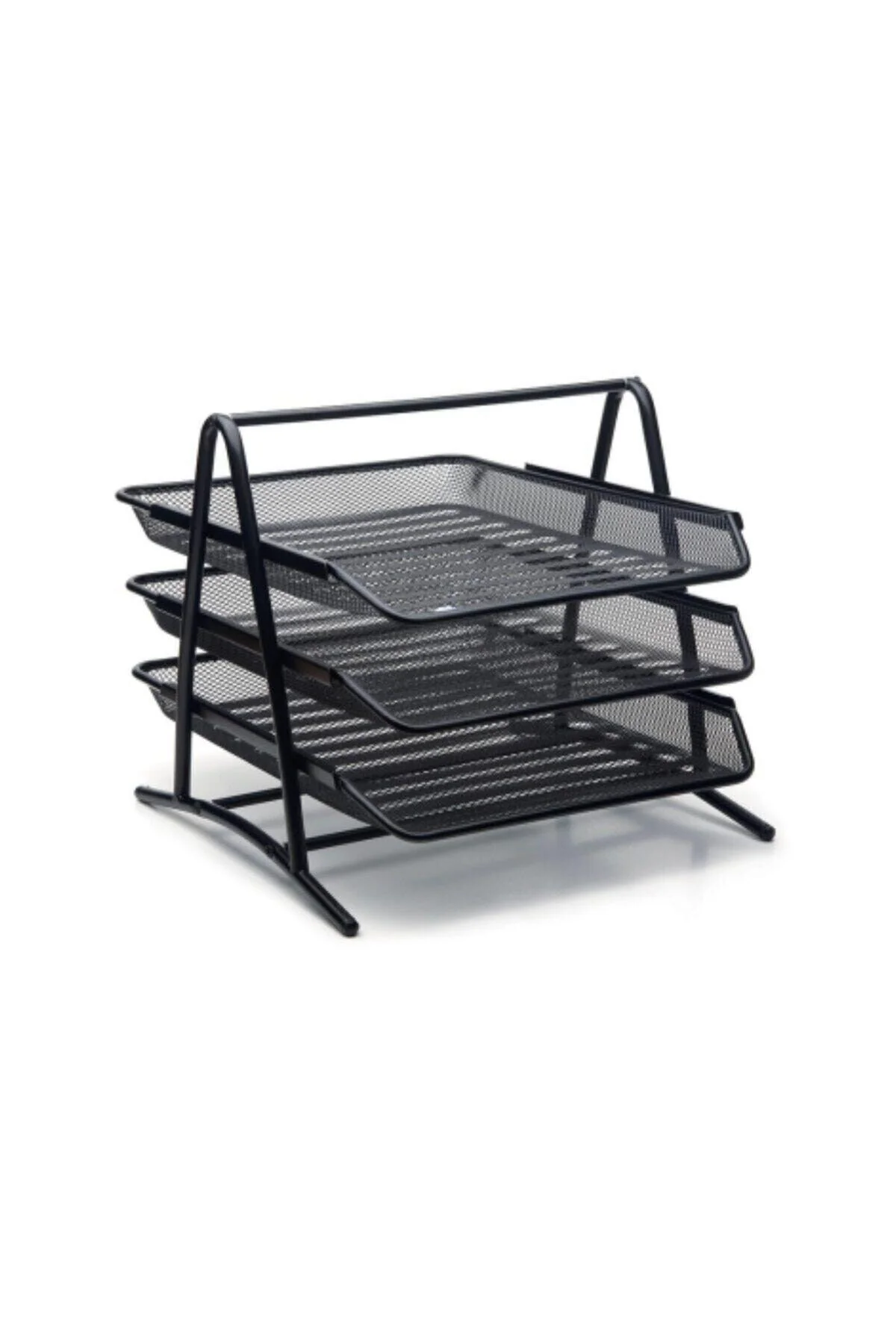 3-tier metal document rack organizer