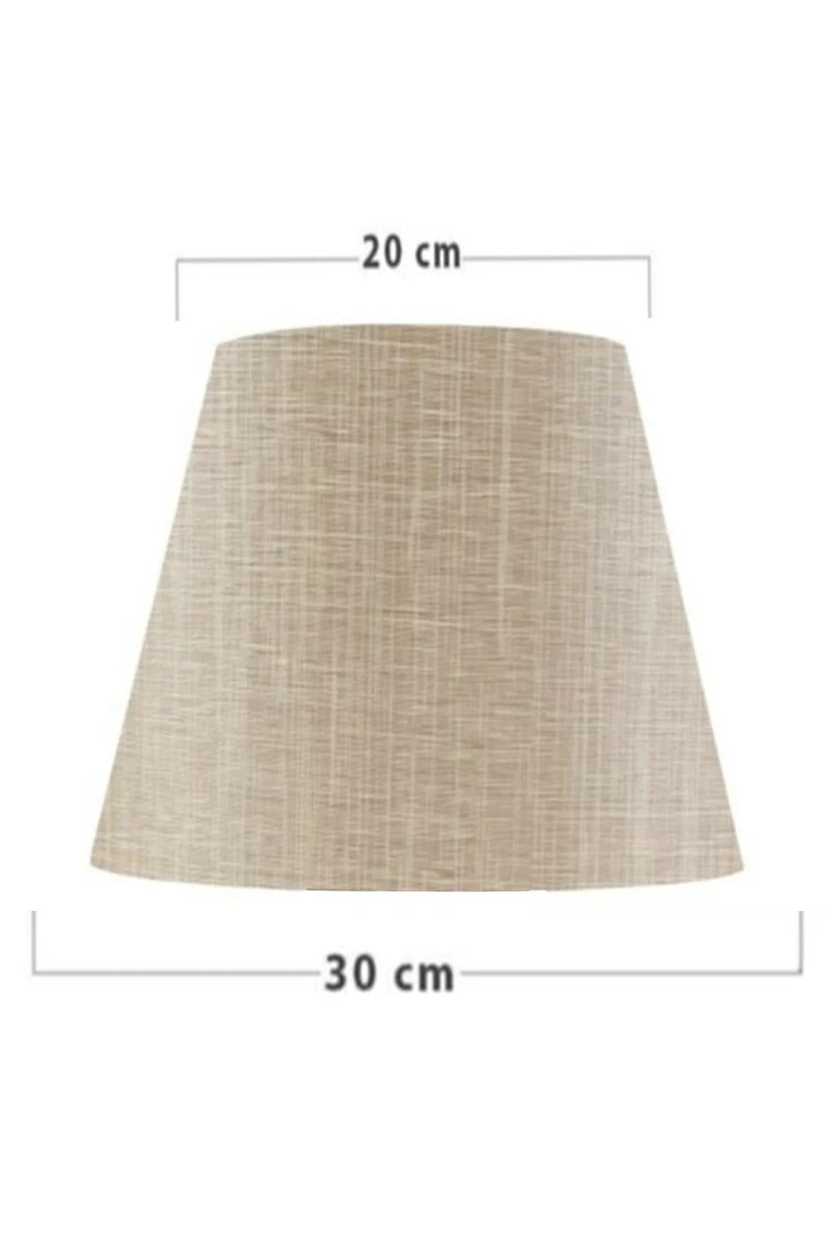 22 cm beige conical lampshade for E27 bulbs