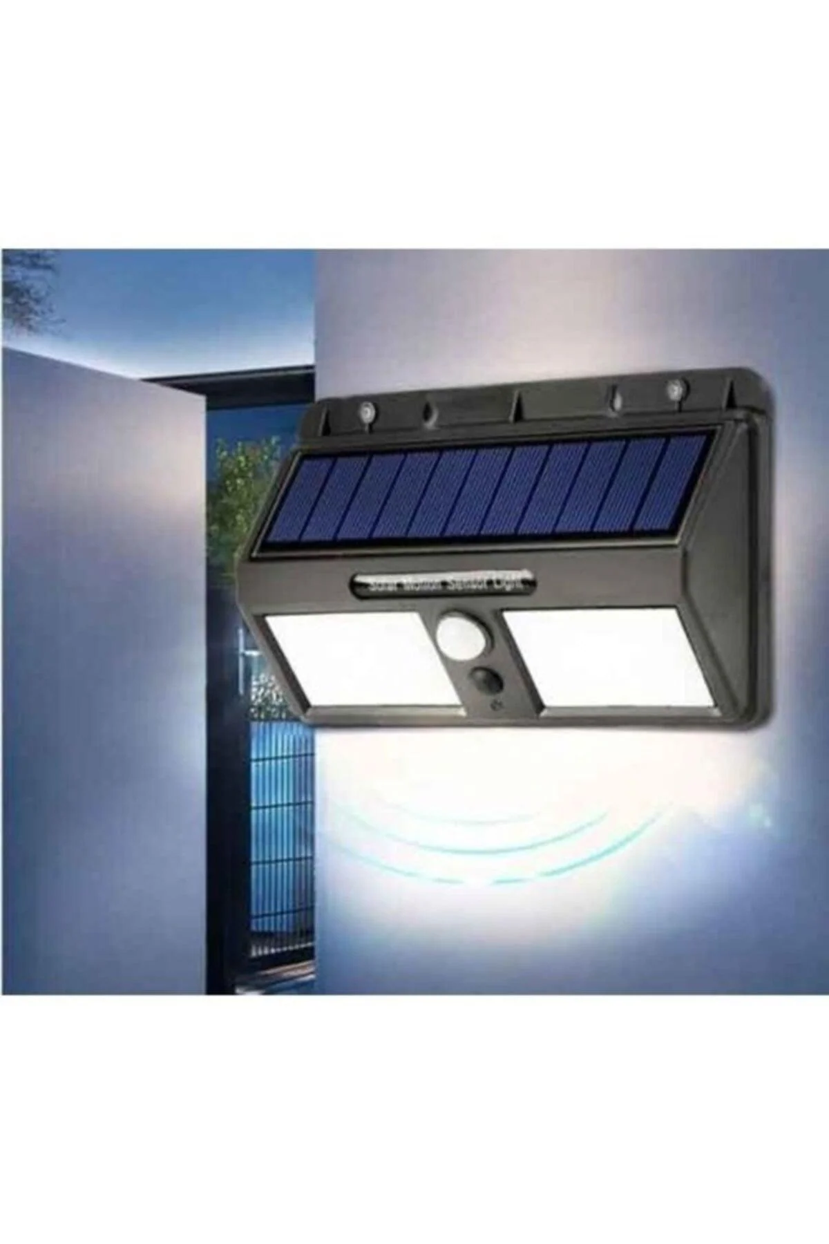 Solar LED Sconce – 30W, White Light, Motion Sensor, IP65 Waterproof
