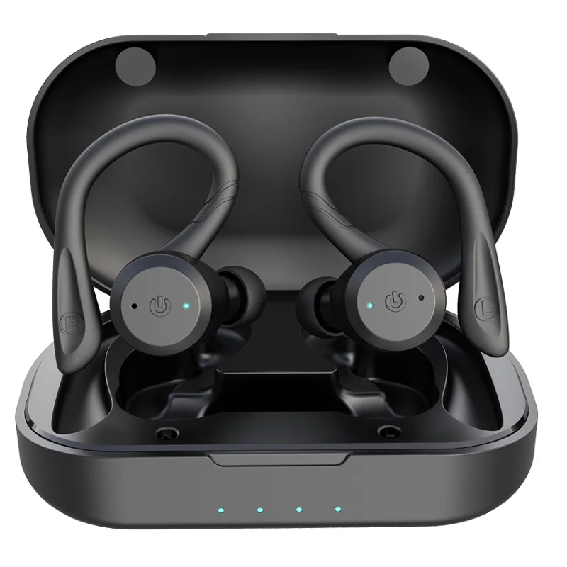 IPX7 waterproof wireless sport earbuds with 20-hour battery