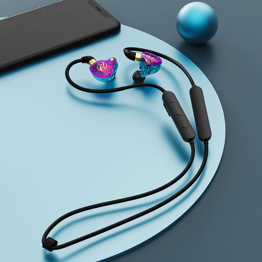 Bluetooth 5.0 sport earphones with noise cancelling and microphone